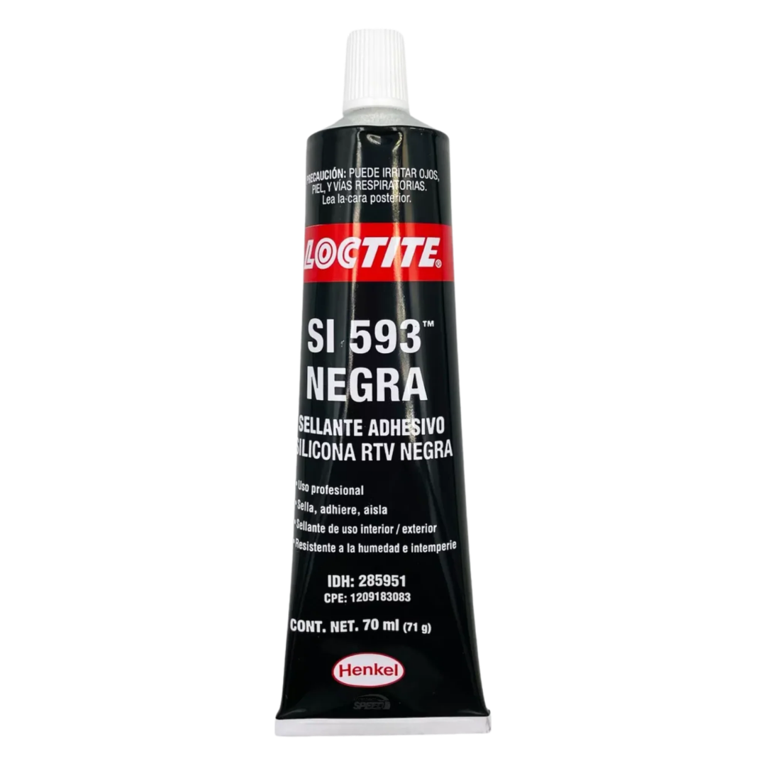 Diseño sin título (1) LOCTITE SILICONA 593 NEGRA x 70ml Acetica - Image 1